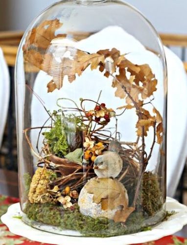 28 őszi dekorációs ötlet – üveg harang5