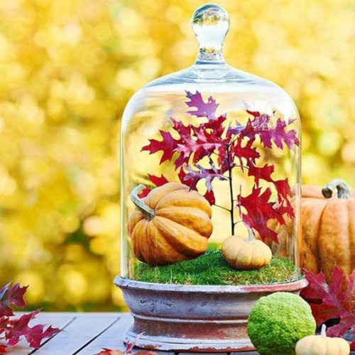 28 őszi dekorációs ötlet – üveg harang9