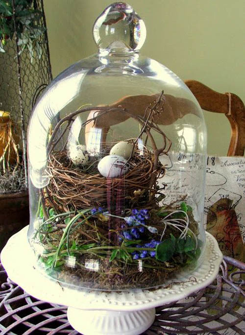 45 tavaszi húsvéti dekorációs ötlet üvegharang34