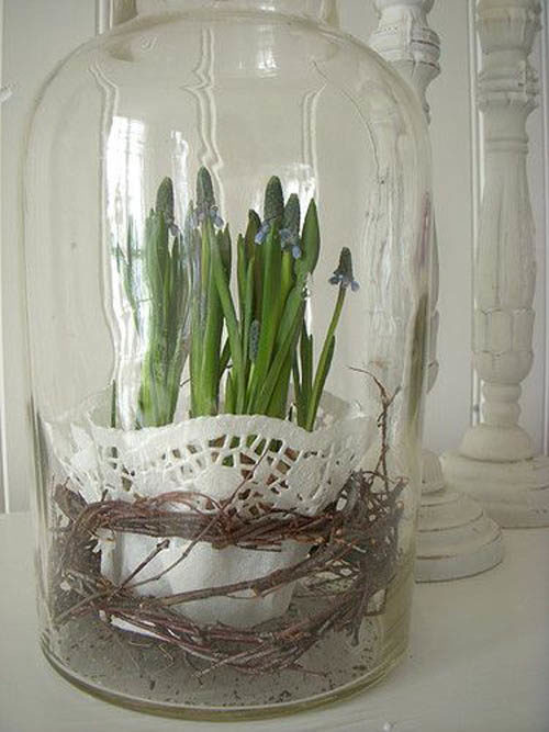 45 tavaszi húsvéti dekorációs ötlet üvegharang42