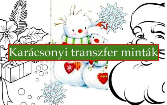 Weihnachtsmuster für Transfertechnik VI.
