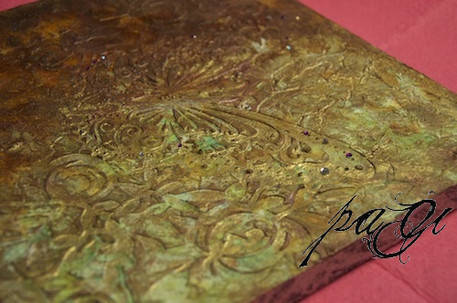 Pillangós falikép rozsda és patina effektekkel